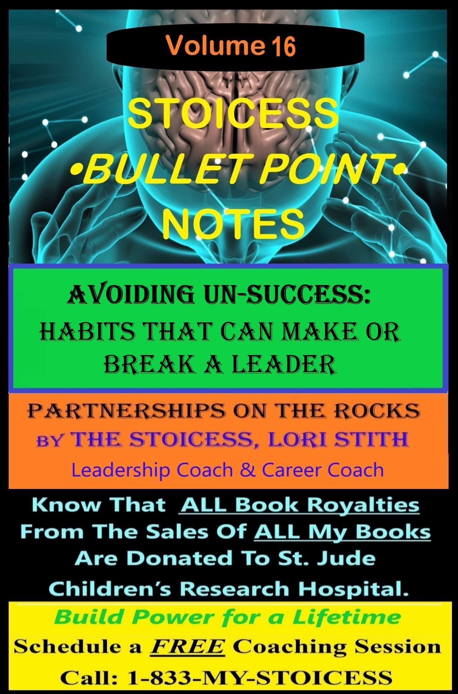 Avoiding UN-Success - Habits That Can Make Or Break A Leader: Partnerships on the Rocks Volume 16